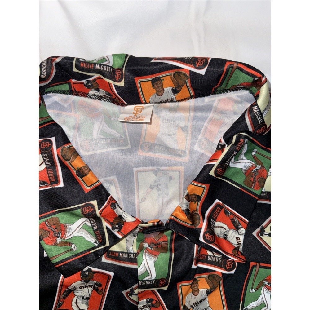San Francisco Giants Legends‎ Shirt Button Up SFG 2023 Hawaiian Black Mens XL
